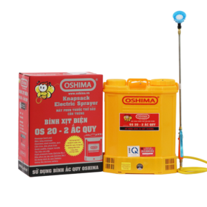 BÌNH XỊT ĐIỆN OSHIMA OS 20 VÀNG - 2 ẮC QUY