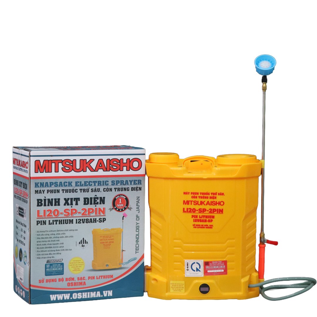 BÌNH XỊT ĐIỆN MITSUKAISHO LI 20SP - 2 PIN
